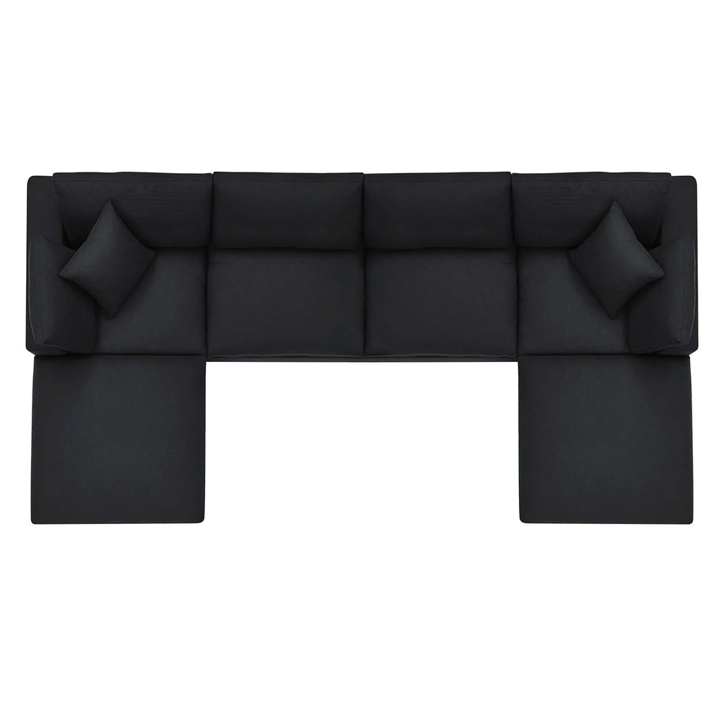 Commix 6-Piece Down Filled Overstuffed Sectional Sofa
