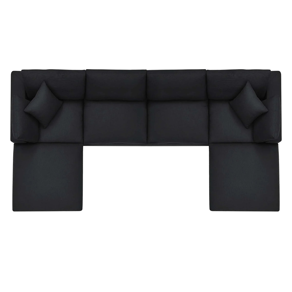 Commix 6-Piece Down Filled Overstuffed Sectional Sofa