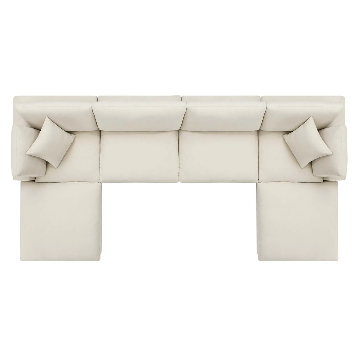 Commix 6-Piece Down Filled Overstuffed Sectional Sofa