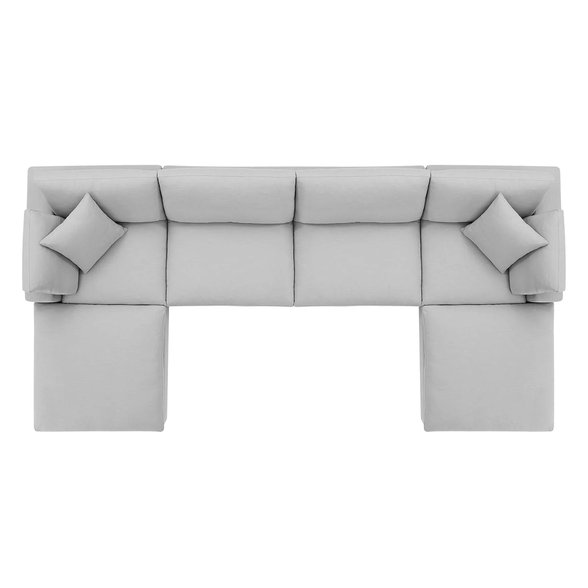 Commix 6-Piece Down Filled Overstuffed Sectional Sofa