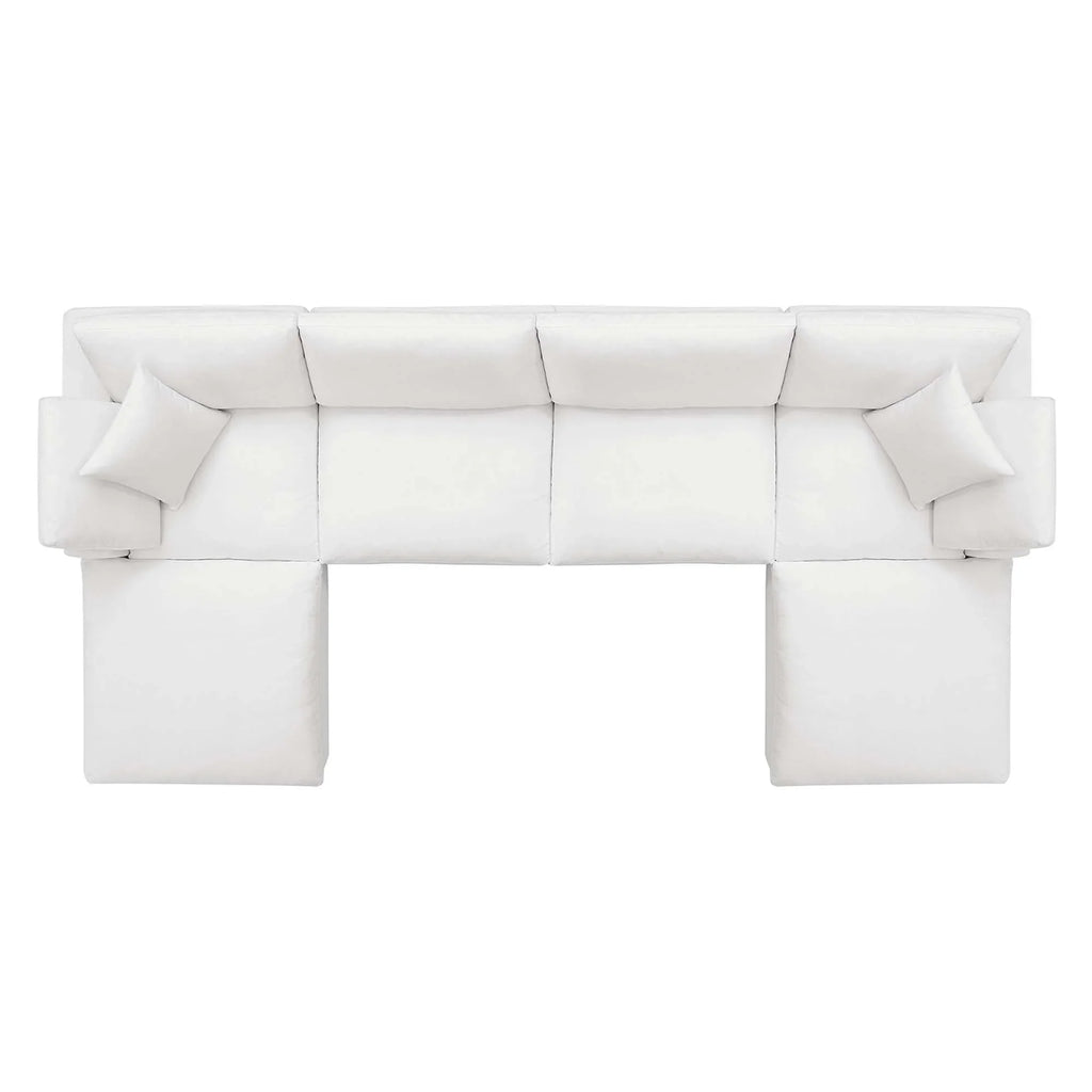 Commix 6-Piece Down Filled Overstuffed Sectional Sofa