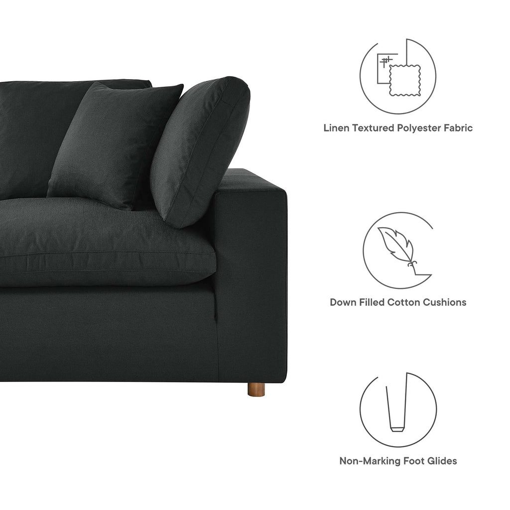 Commix 8-Piece Down Filled Overstuffed Sectional Sofa