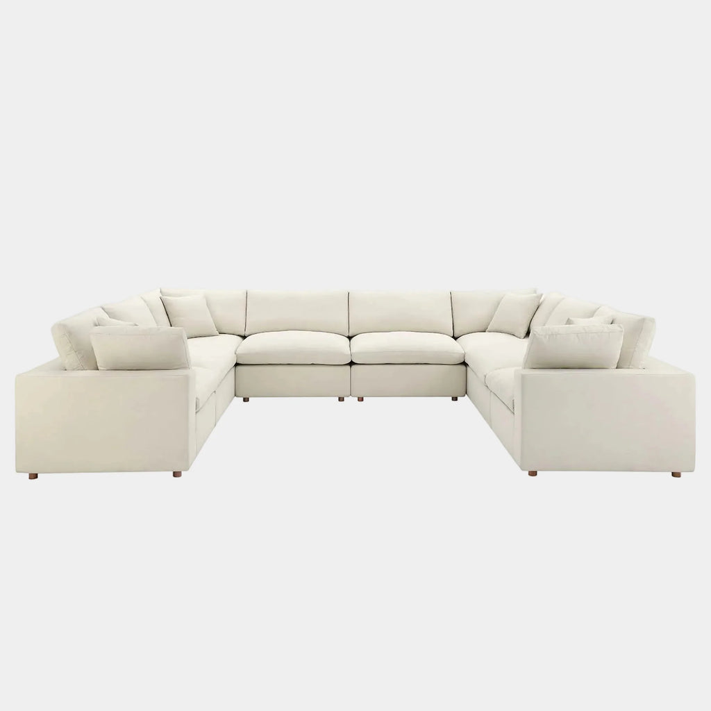 Commix 8-Piece Down Filled Overstuffed Sectional Sofa