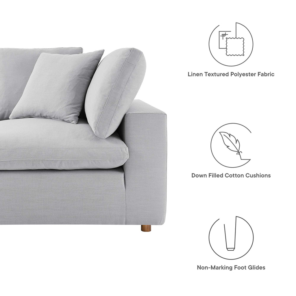 Commix 8-Piece Down Filled Overstuffed Sectional Sofa
