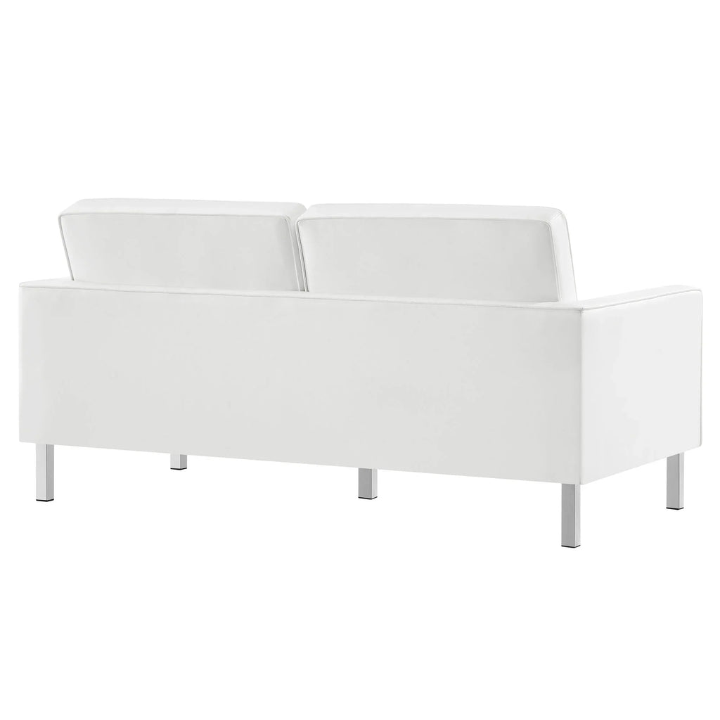 Loft 2-Piece Tufted Vegan Leather Furniture Set