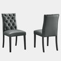 Duchess Vinyl Dining Chair Set of 2