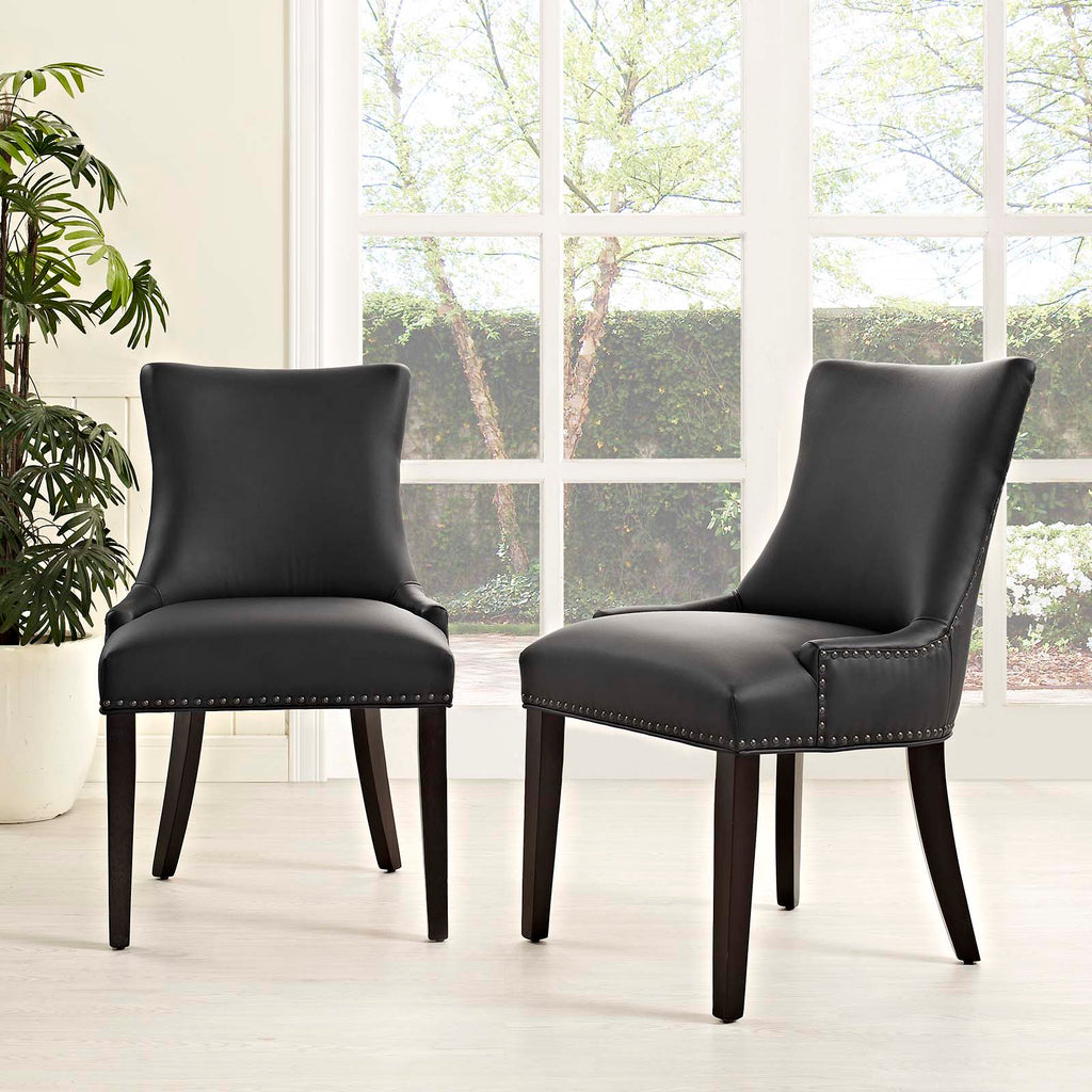 Marquis Faux Leather Dining Chair Set of 2