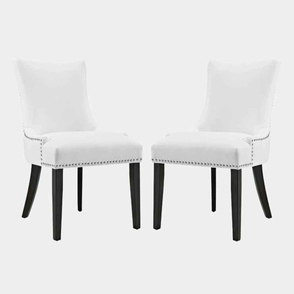 Marquis Faux Leather Dining Chair Set of 2