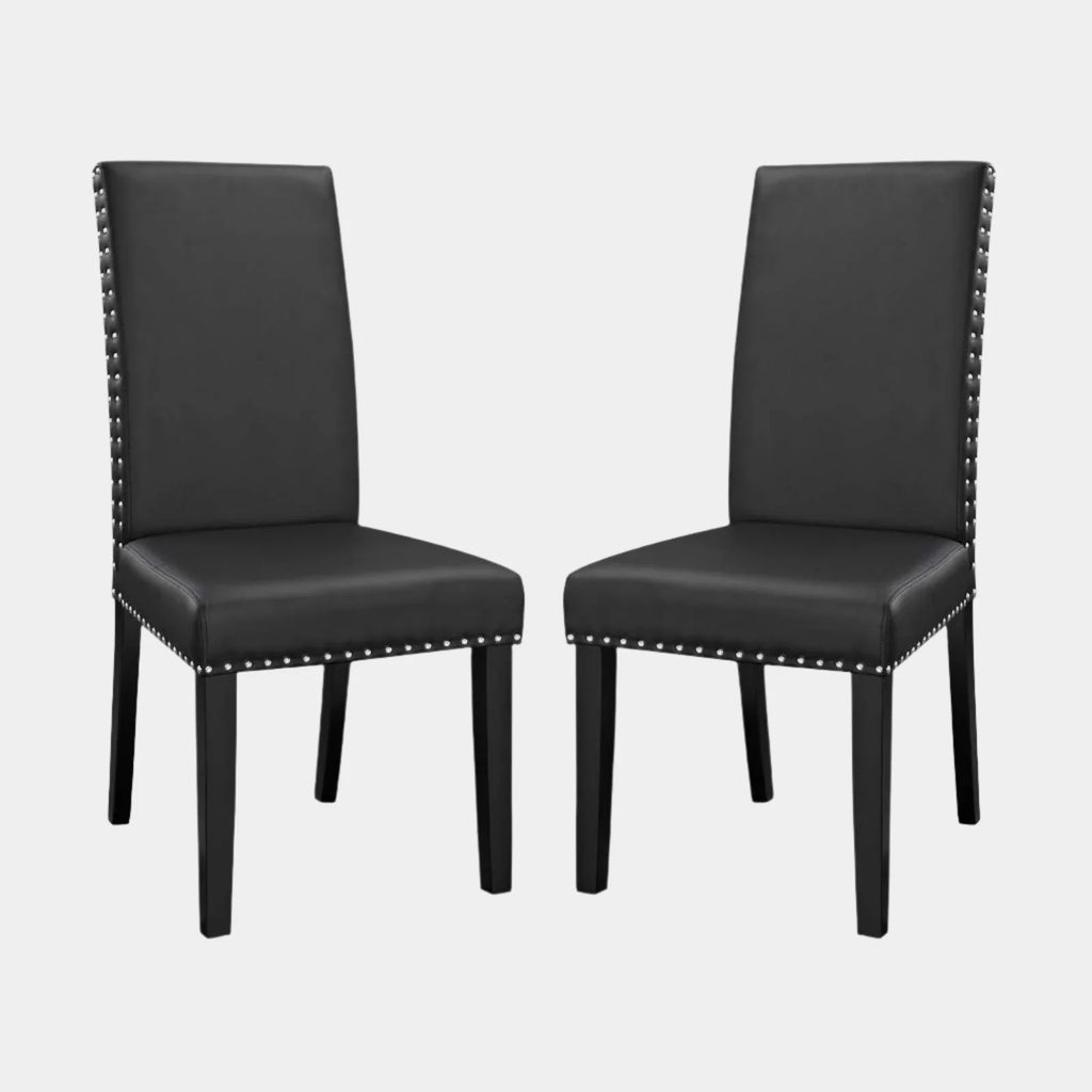 Parcel Vinyl Dining Side Chair Set of 2