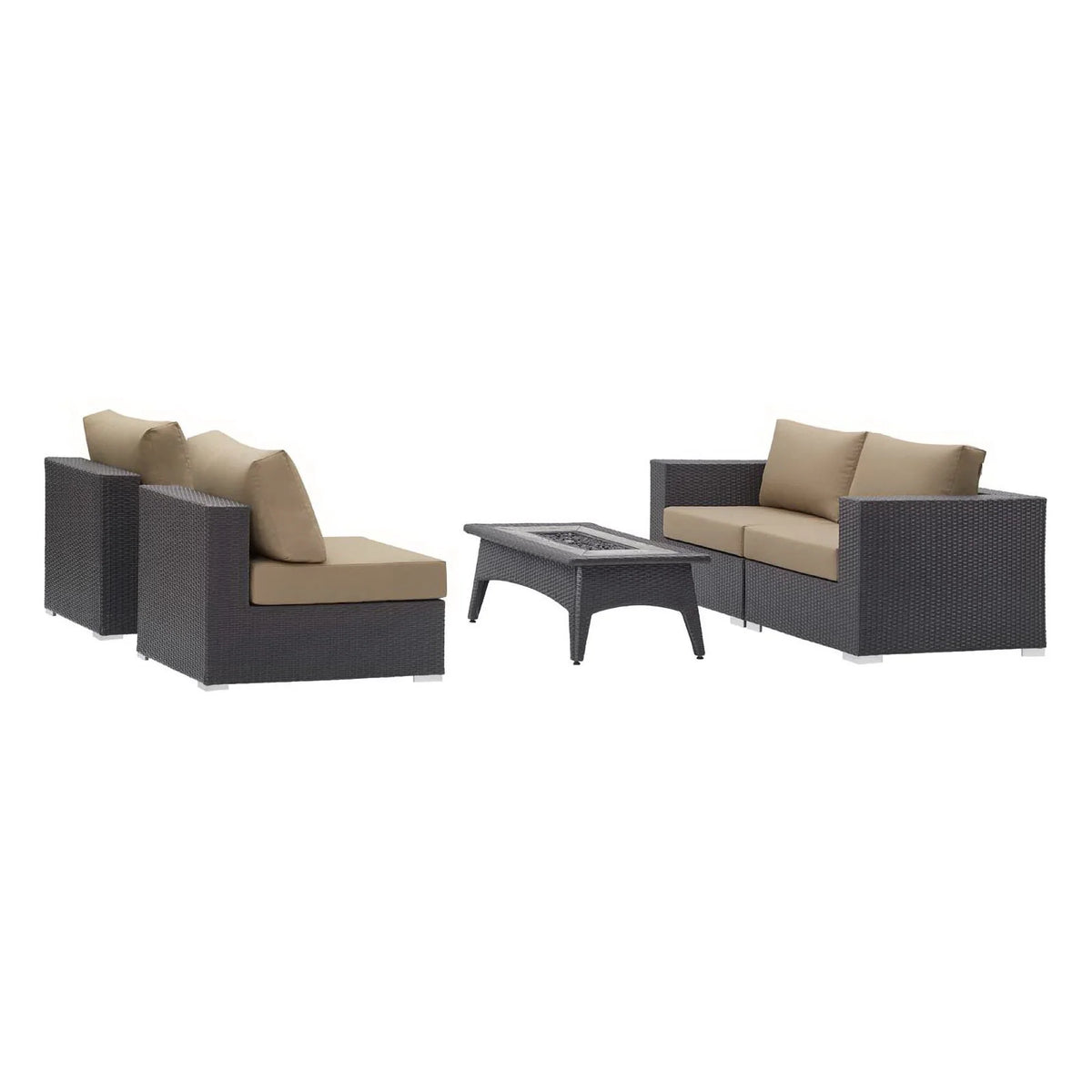 Convene 5 Piece Set Outdoor with Fire Pit