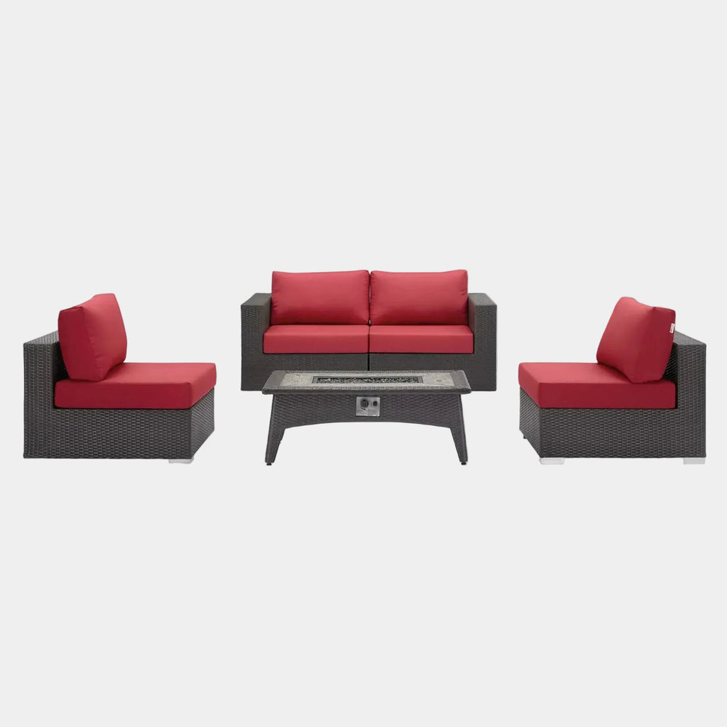 Convene 5 Piece Set Outdoor with Fire Pit
