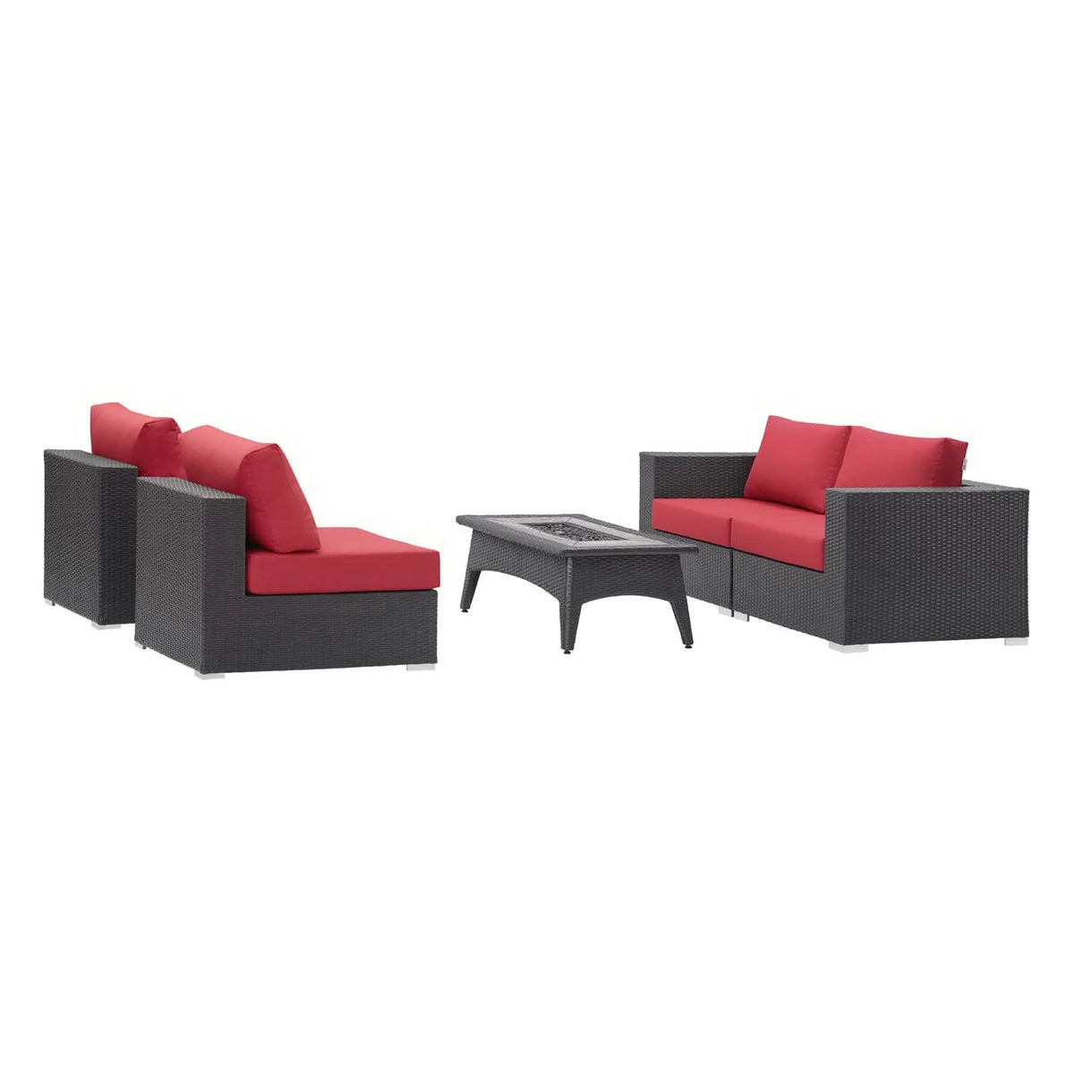 Convene 5 Piece Set Outdoor with Fire Pit