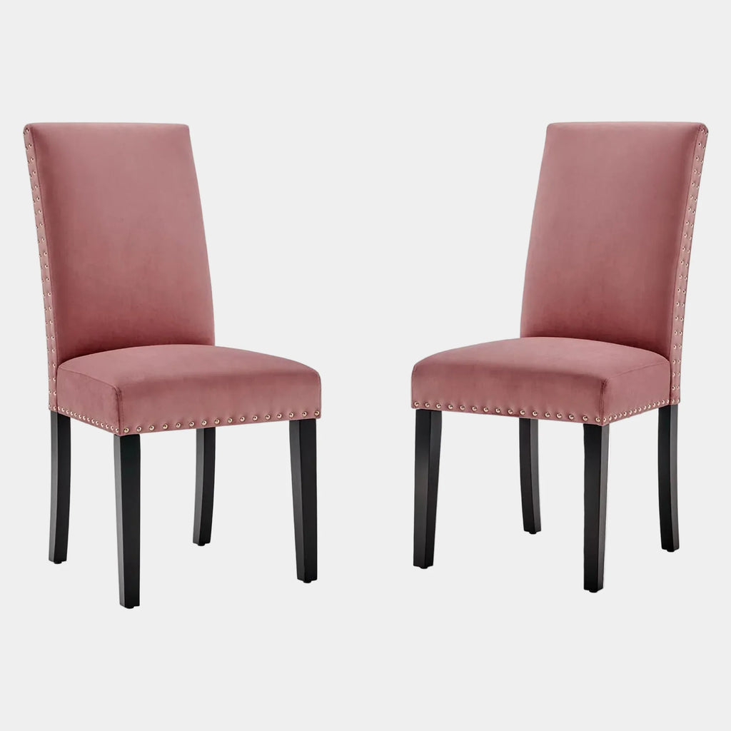 Parcel Performance Velvet Dining Side Chairs Set of 2