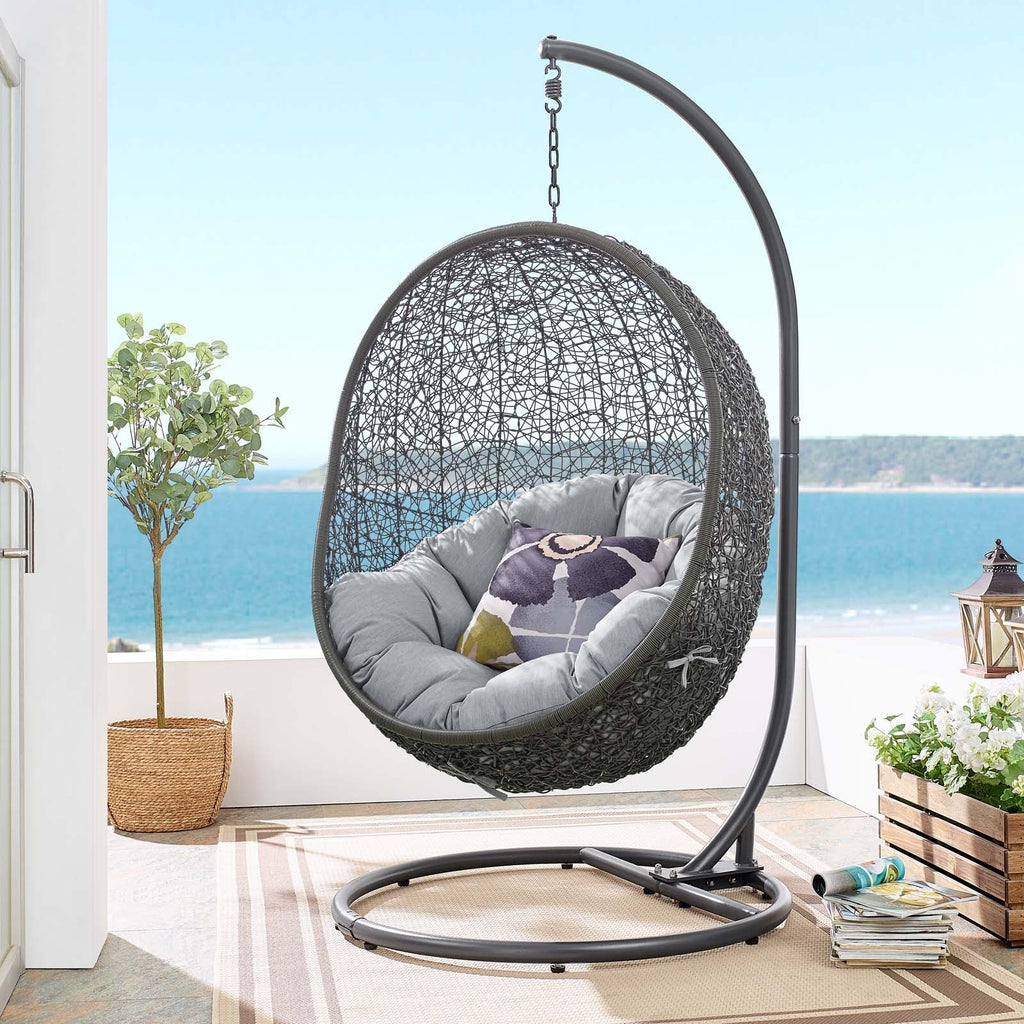 Hide Outdoor Patio Sunbrella® Swing Chair