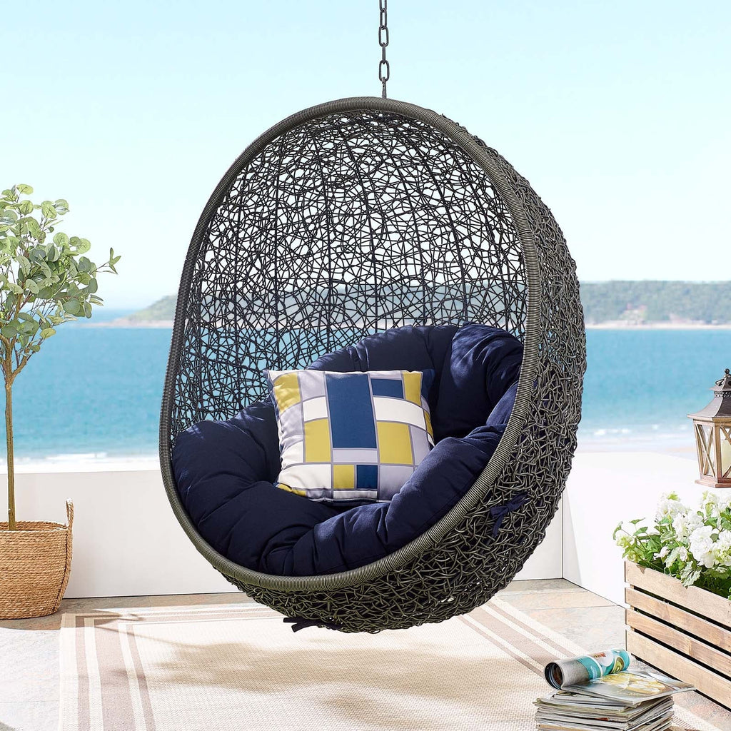 Hide Outdoor Patio Sunbrella® Swing Chair