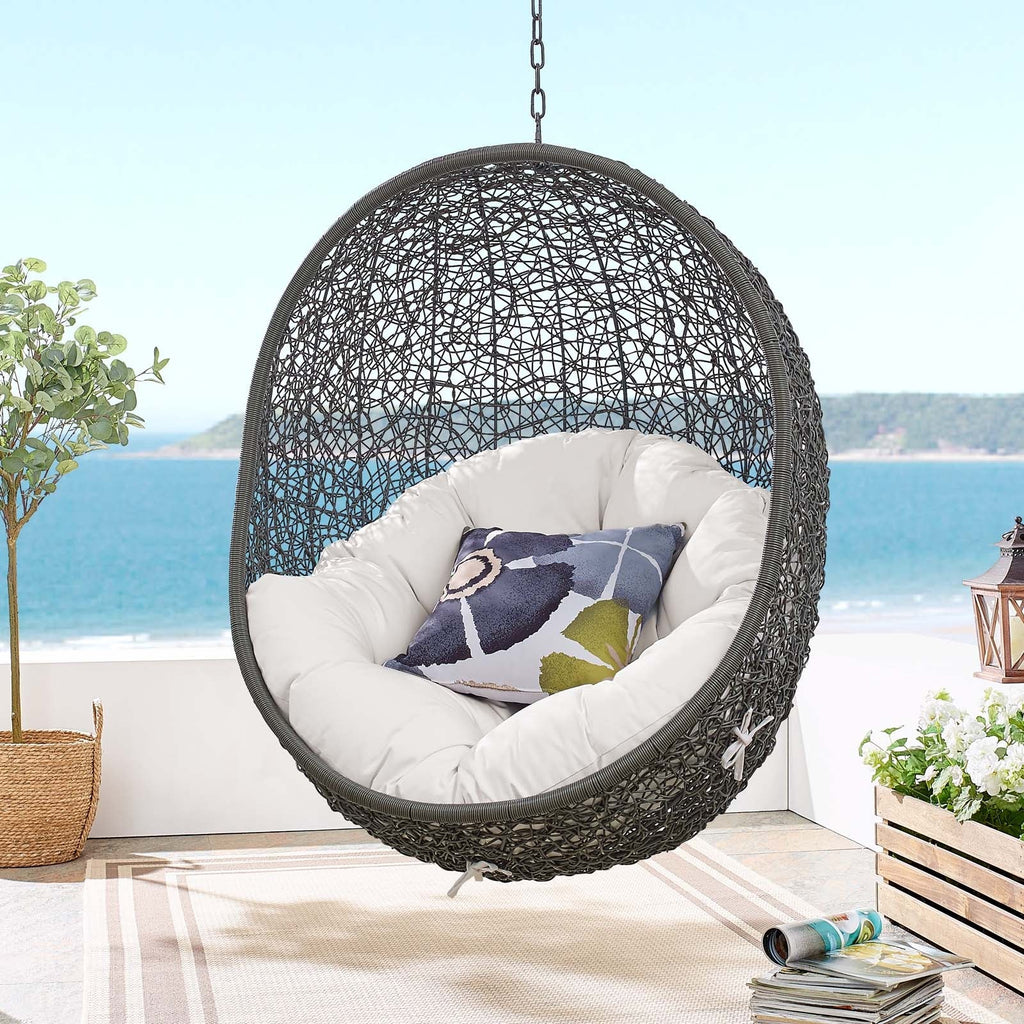 Hide Outdoor Patio Sunbrella® Swing Chair
