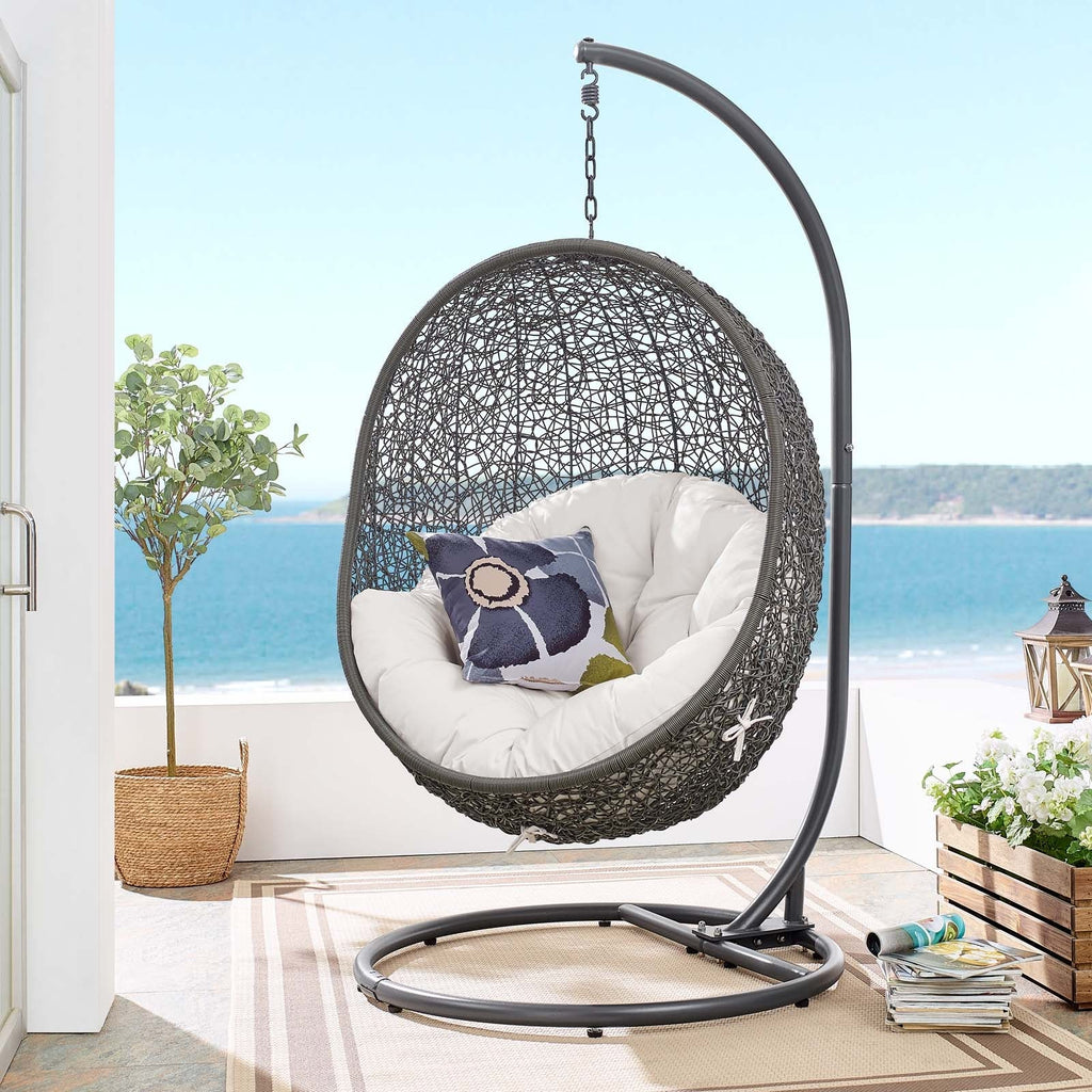 Hide Outdoor Patio Sunbrella® Swing Chair
