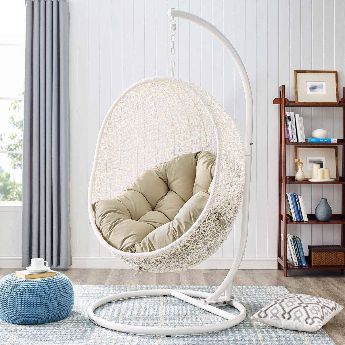 Hide Outdoor Patio Sunbrella® Swing Chair
