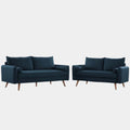 Revive Upholstered Fabric Sofa and Loveseat Set