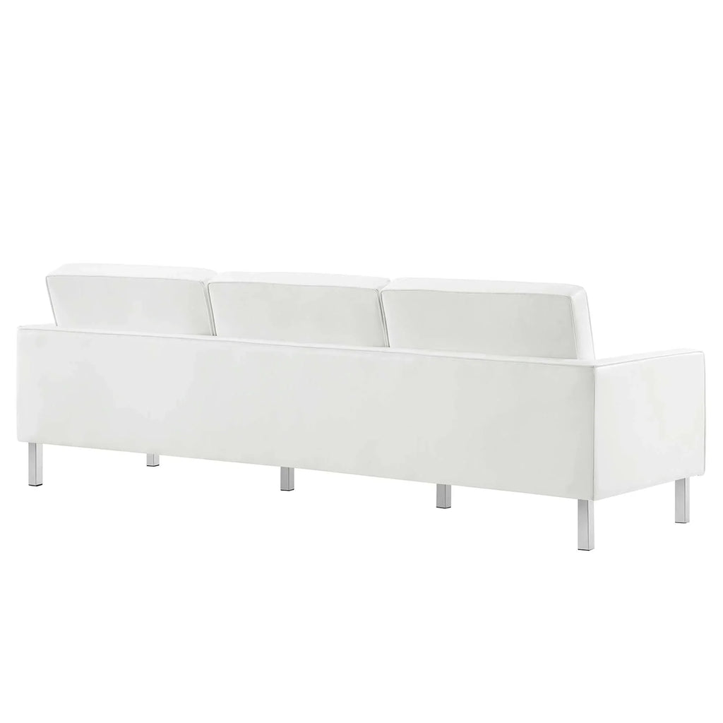 Loft 3-Piece Tufted Vegan Leather Furniture Set