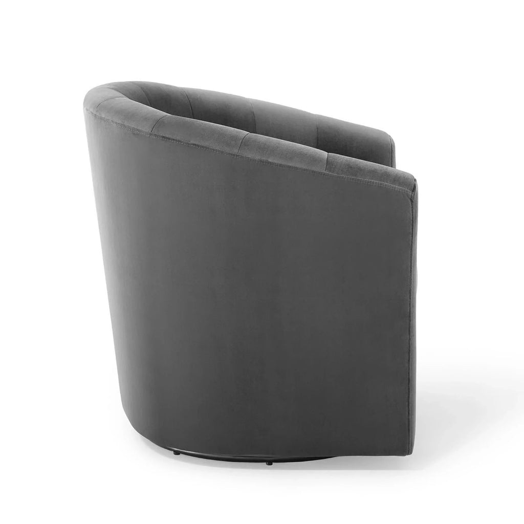 Prospect Performance Velvet Swivel Armchair
