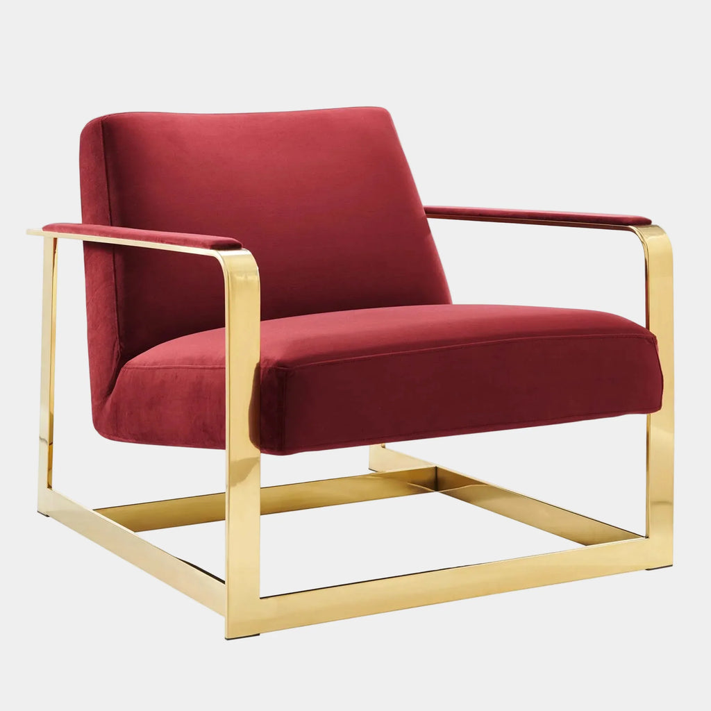 Seg Performance Velvet Accent Chair