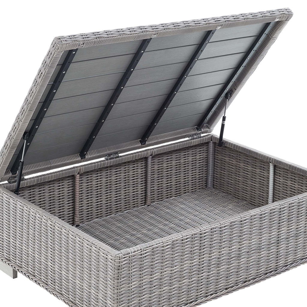 Conway 4-Piece Sunbrella® Outdoor Patio Wicker Rattan Furniture Set
