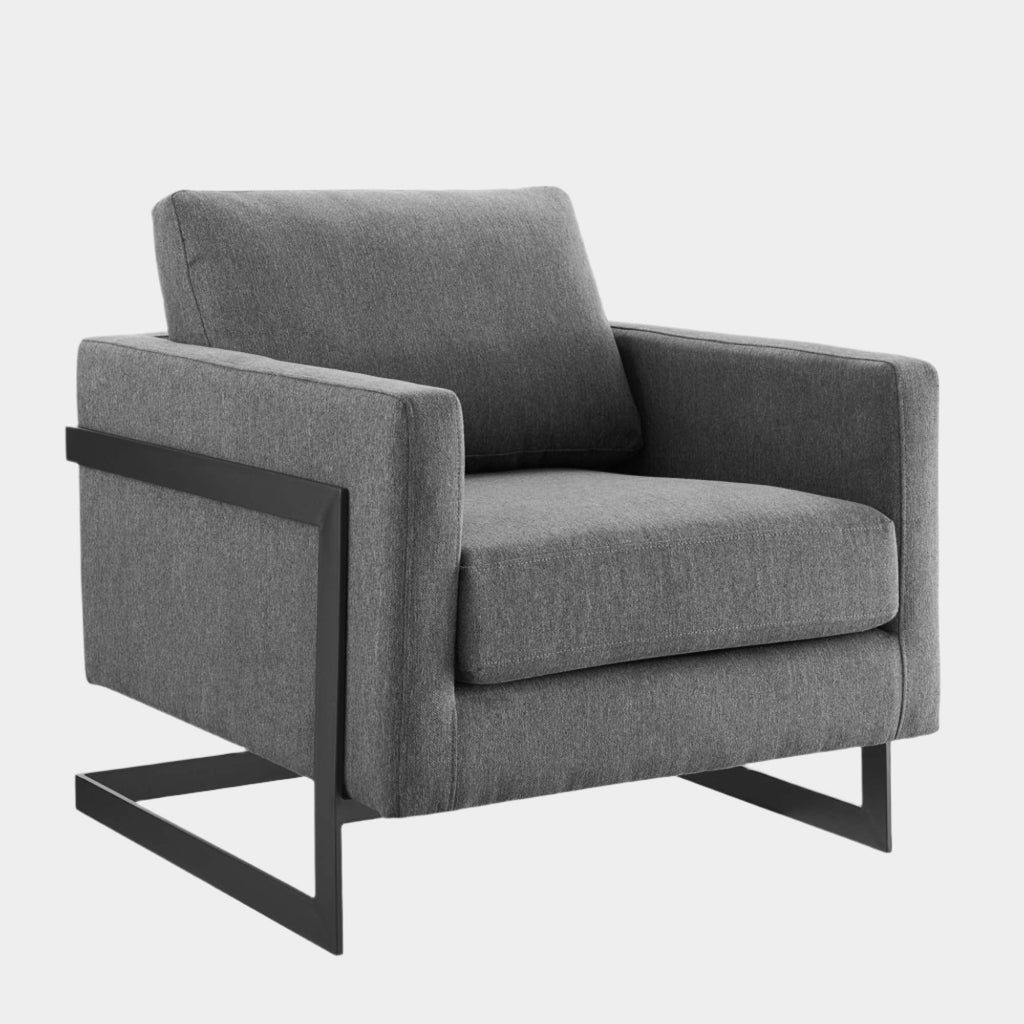 Posse Upholstered Fabric Accent Chair