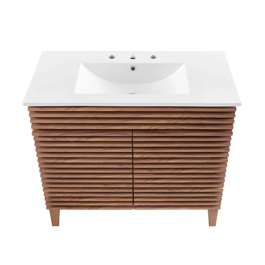 Render Bathroom Vanities with White Basin Included