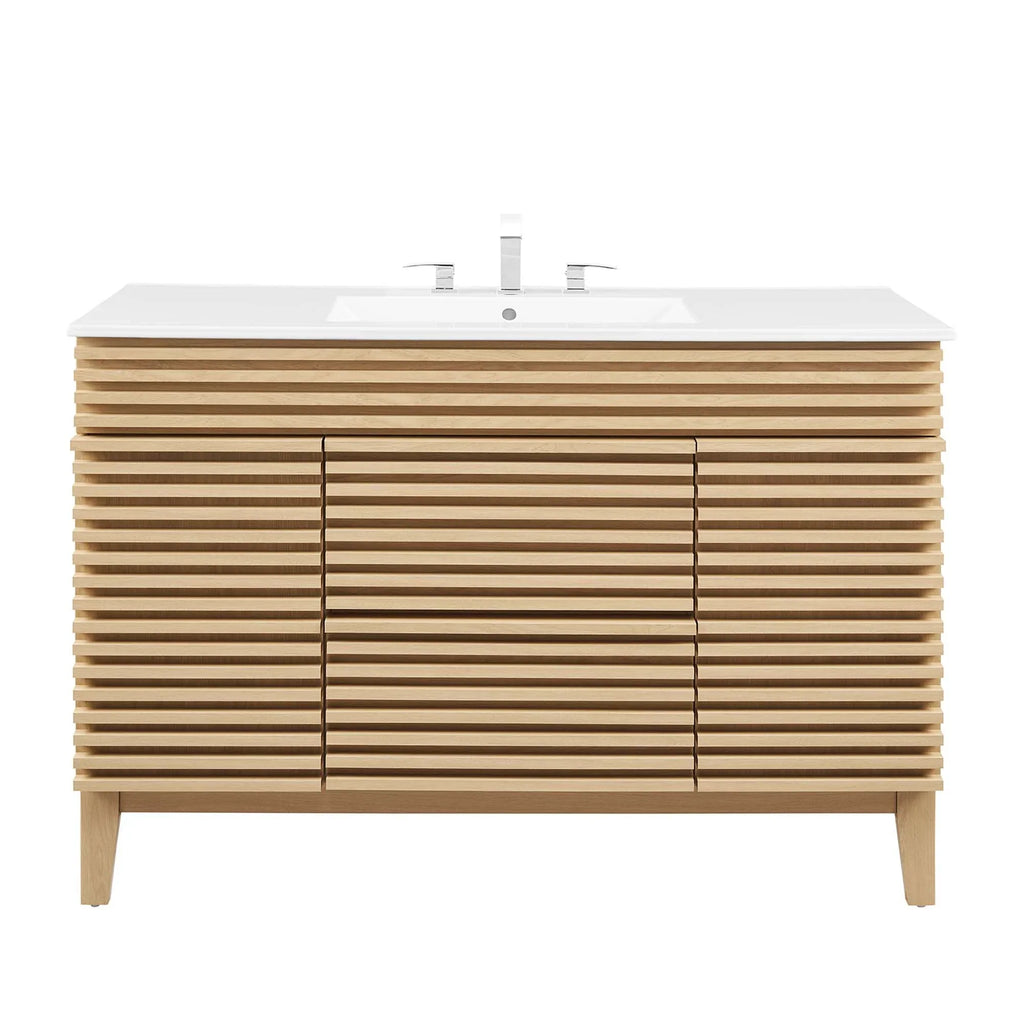 Render Bathroom Vanity with White Basin Included