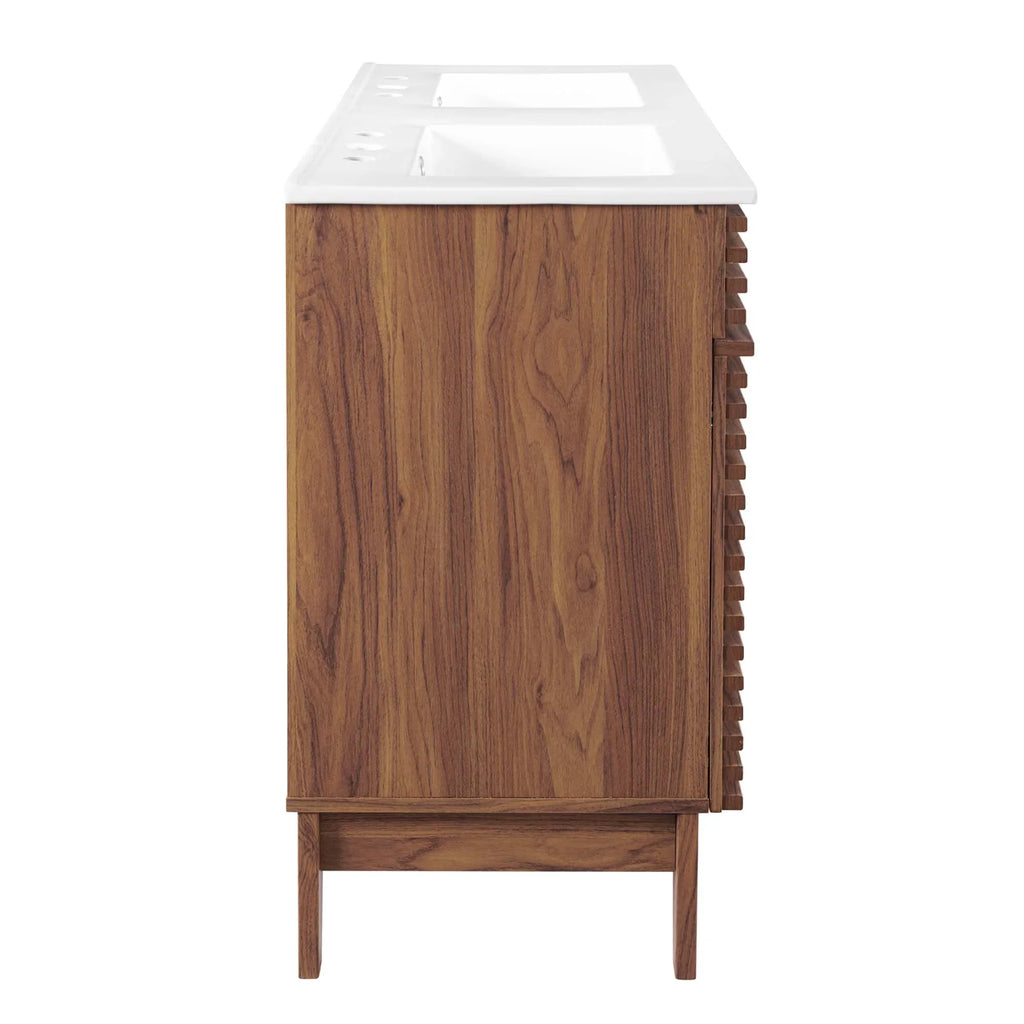 Render Bathroom Vanity with White Basin Included