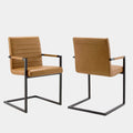 Savoy Vegan Leather Dining Chairs Set of 2