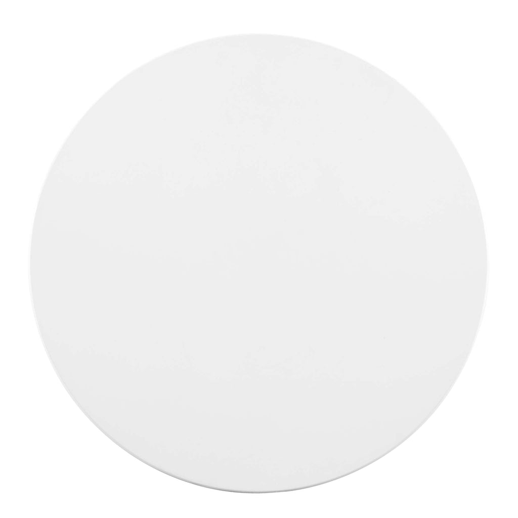 Verne 28" Dining Table in Gold White