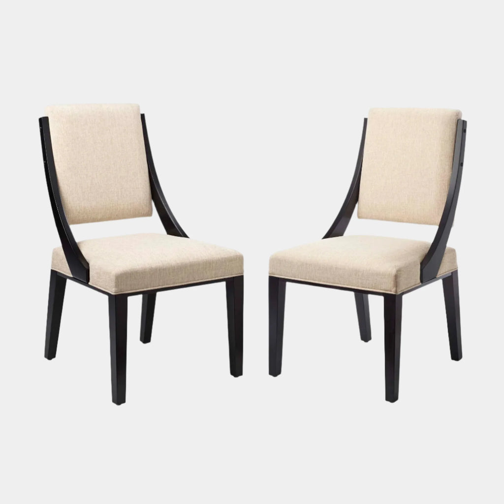 Cambridge Upholstered Fabric Dining Chairs Set of 2
