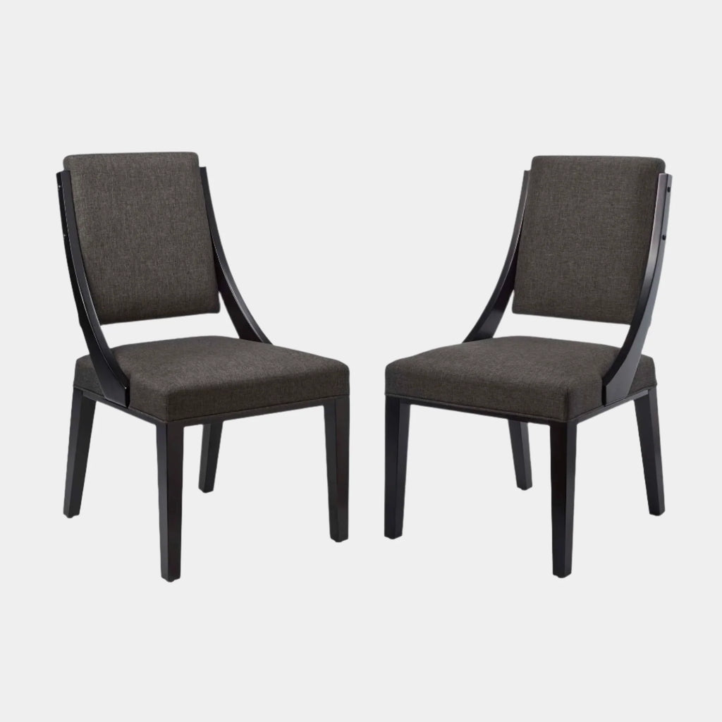 Cambridge Upholstered Fabric Dining Chairs Set of 2