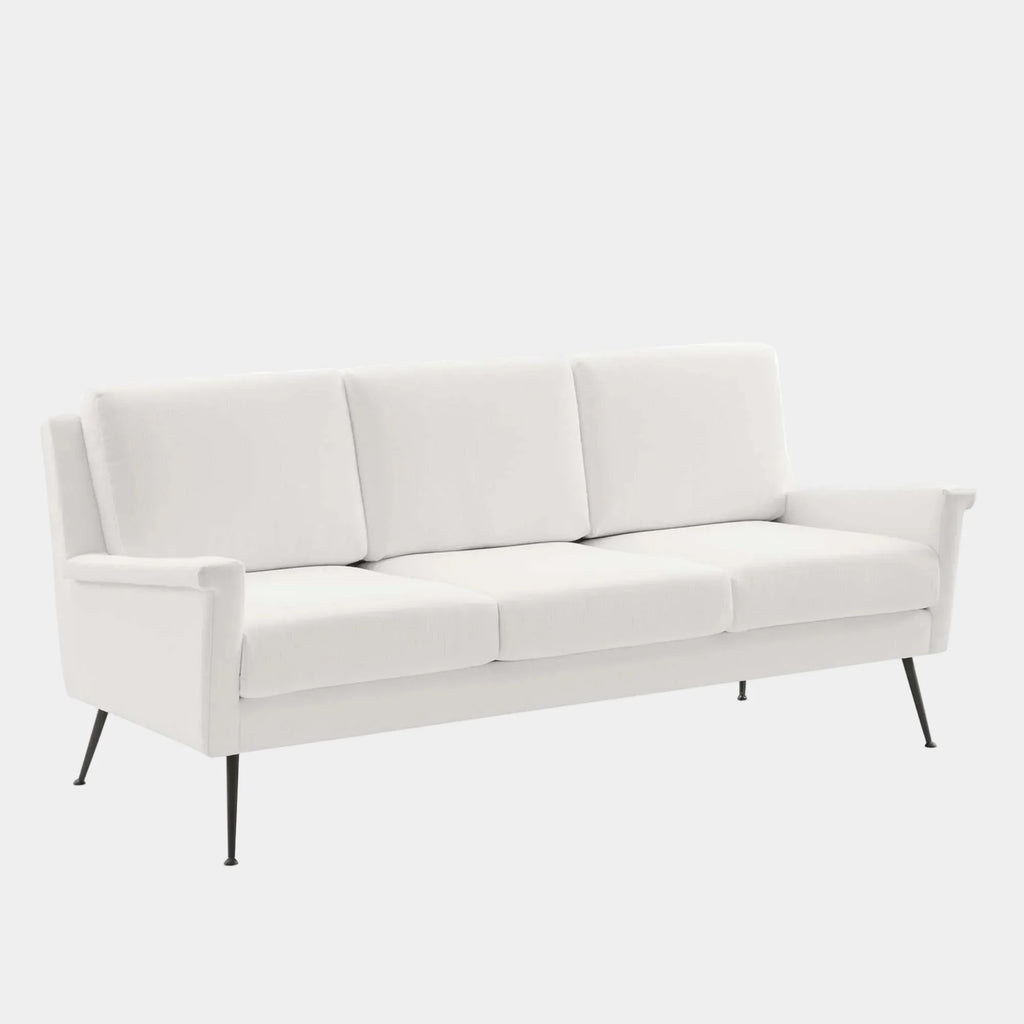 Chesapeake Fabric Sofa in Black White