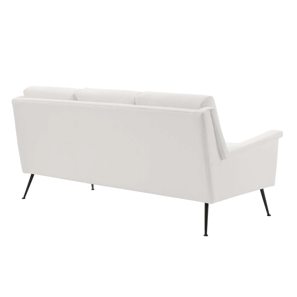 Chesapeake Fabric Sofa in Black White