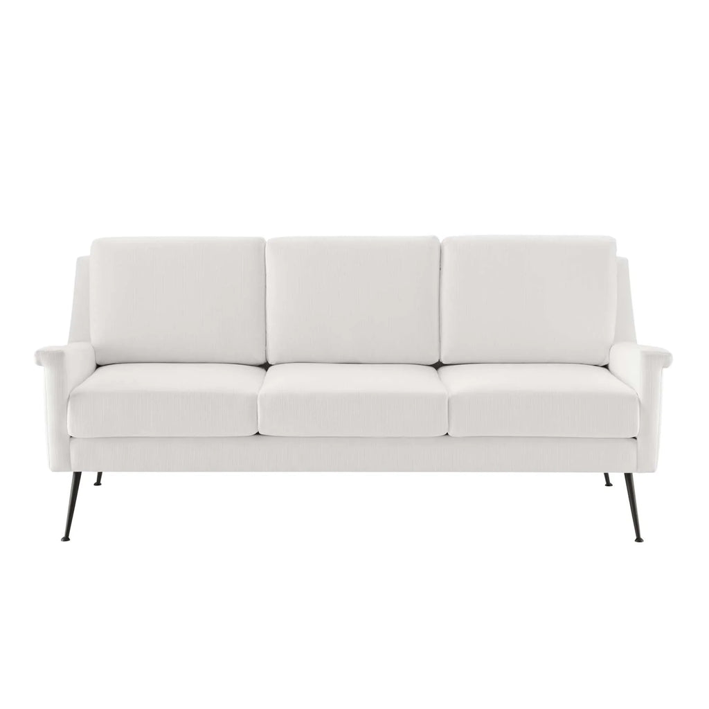 Chesapeake Fabric Sofa in Black White