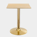 Verne 24" Square Dining Table in Gold Natural