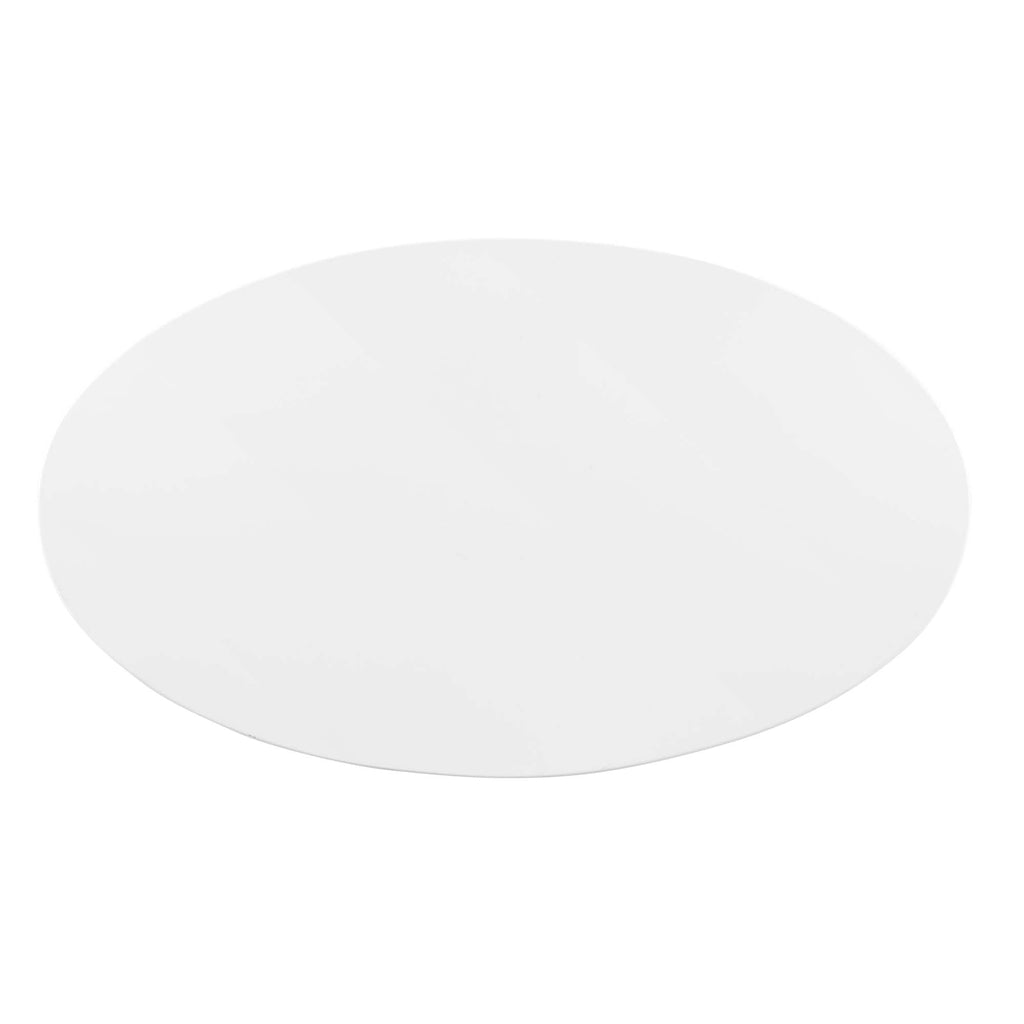 Verne 48" Oval Dining Table in Gold White