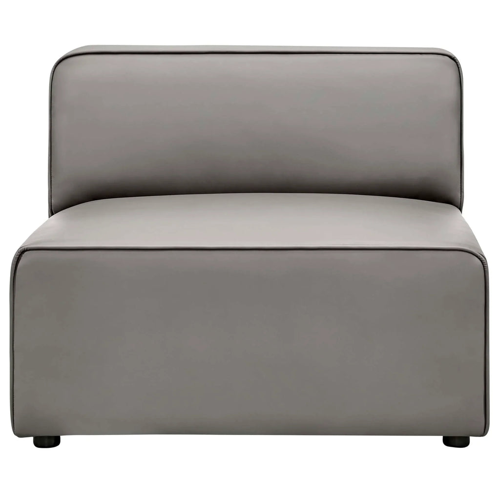 Mingle 7-Piece Vegan Leather Sectional Sofa