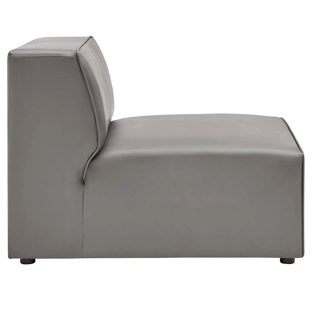 Mingle 7-Piece Vegan Leather Sectional Sofa