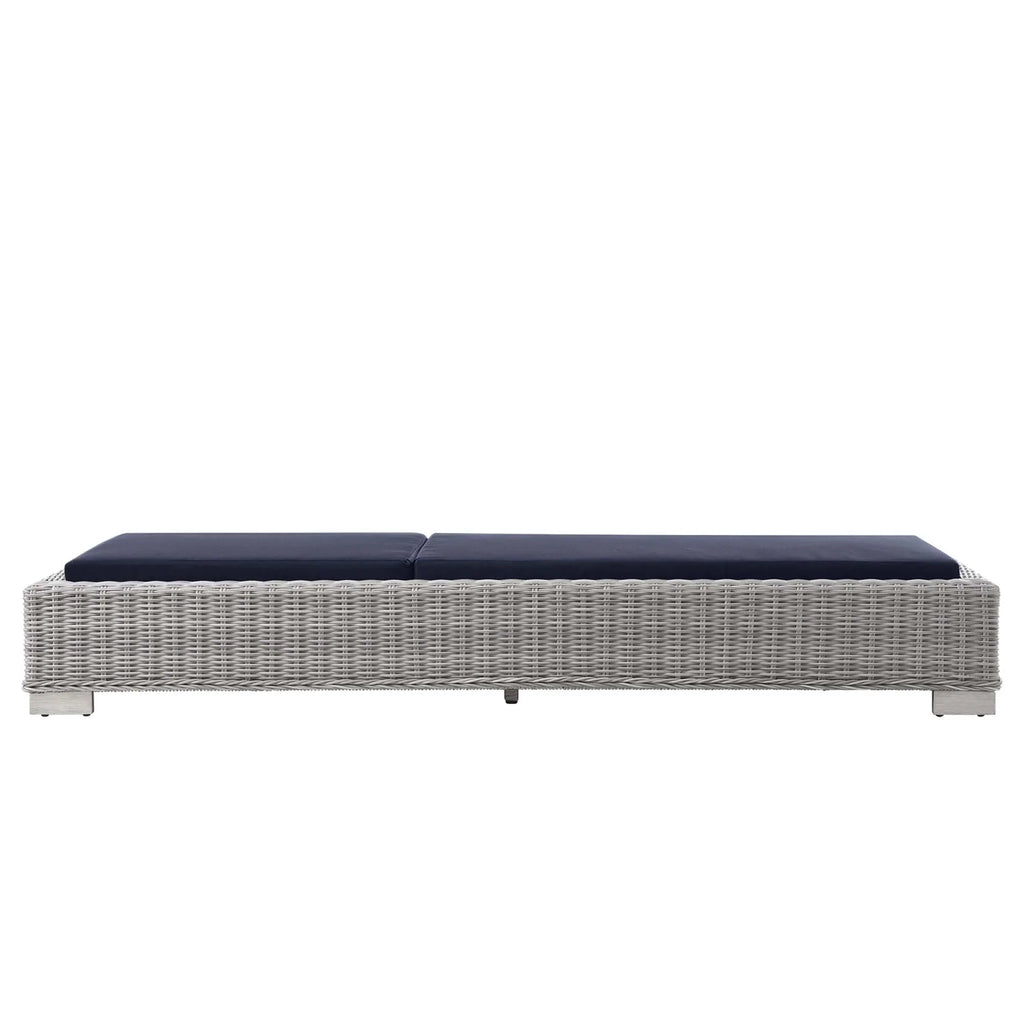 Conway Outdoor Patio Wicker Rattan Chaise Lounge