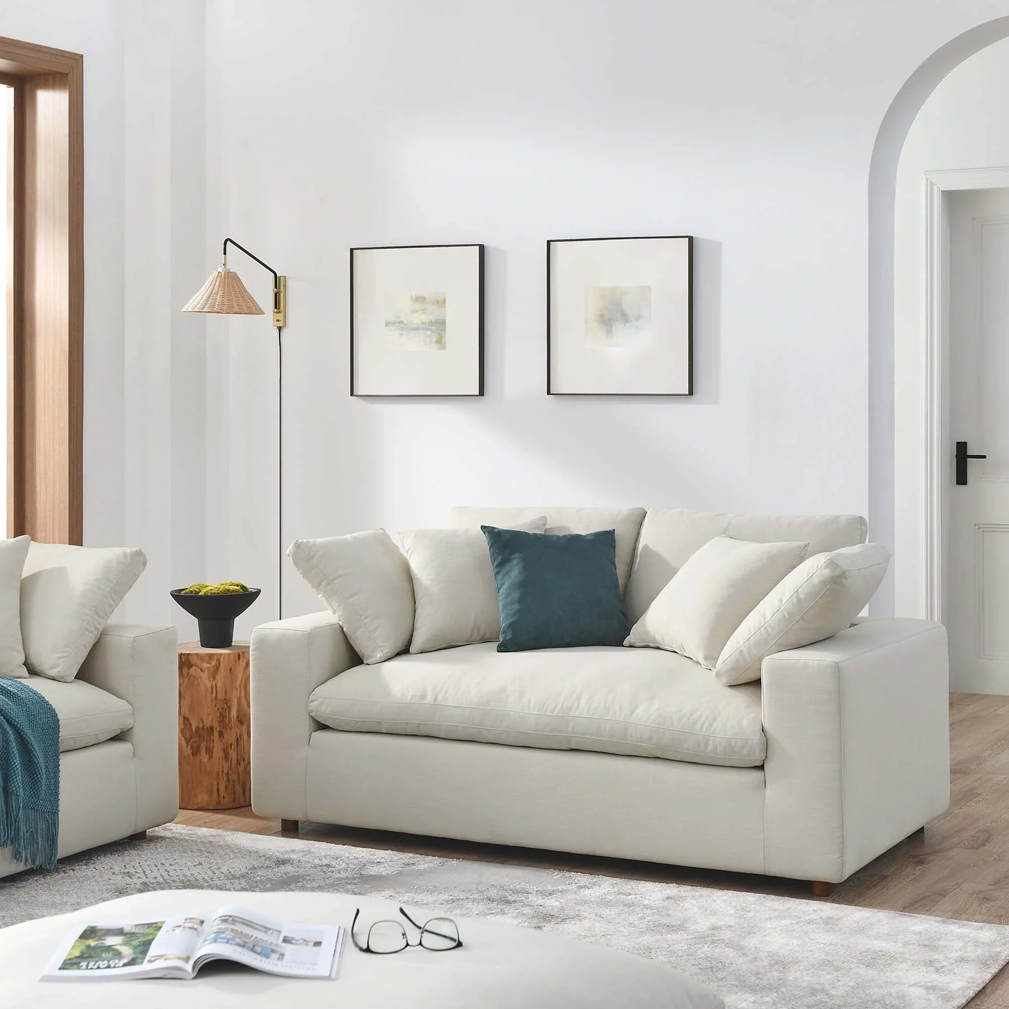 Commix Down Filled Overstuffed Loveseat