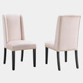 Baron Performance Velvet Dining Chairs Set of 2