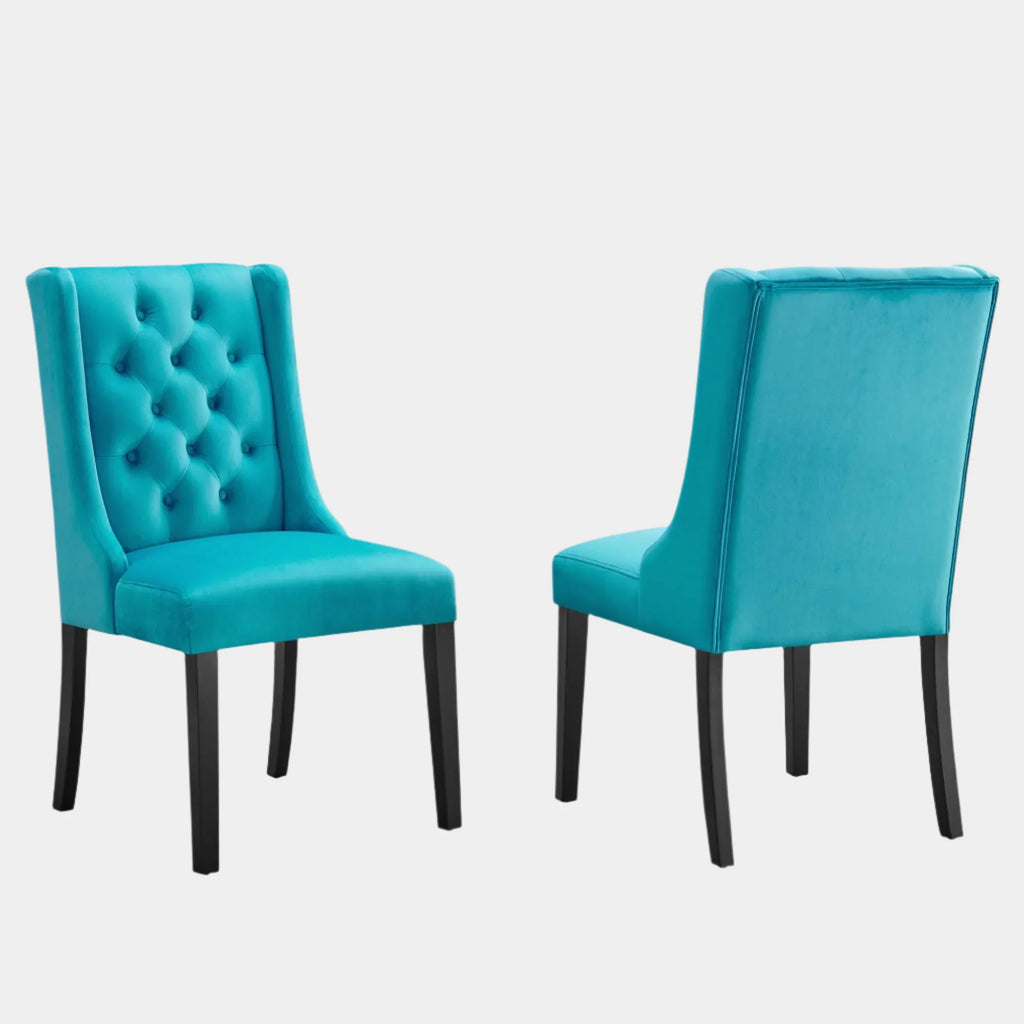 Baronet Performance Velvet Dining Chairs Set of 2