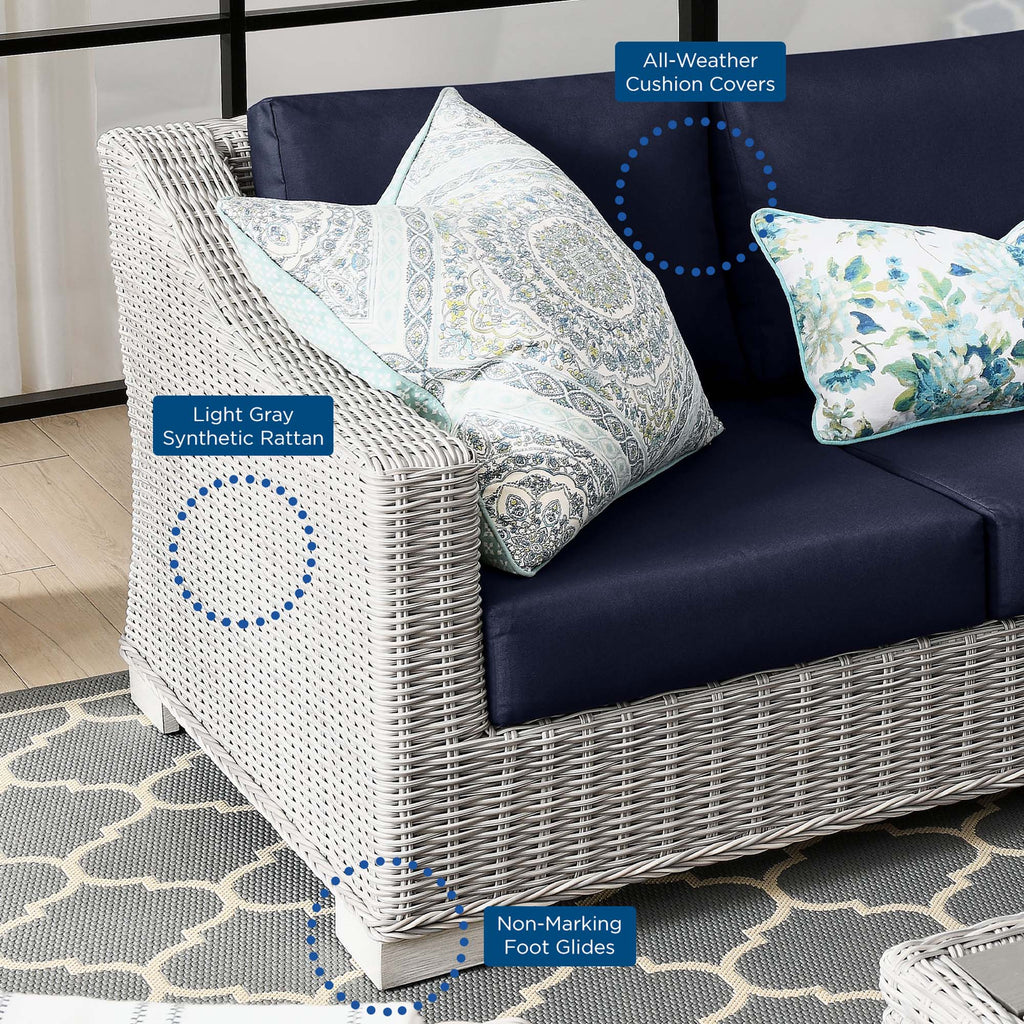 Conway 5-Piece Outdoor Patio Wicker Rattan Furniture Set