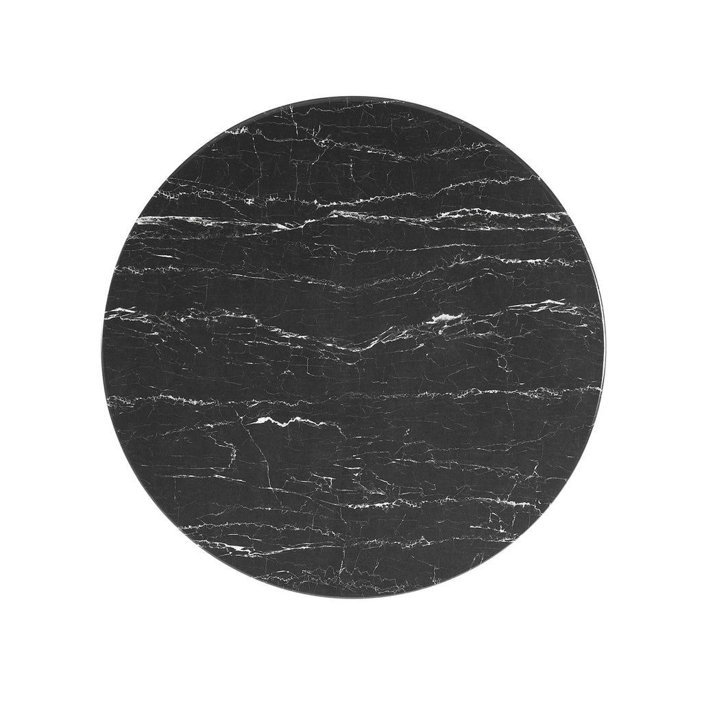 Lippa 36" Round Faux Marble Coffee Table