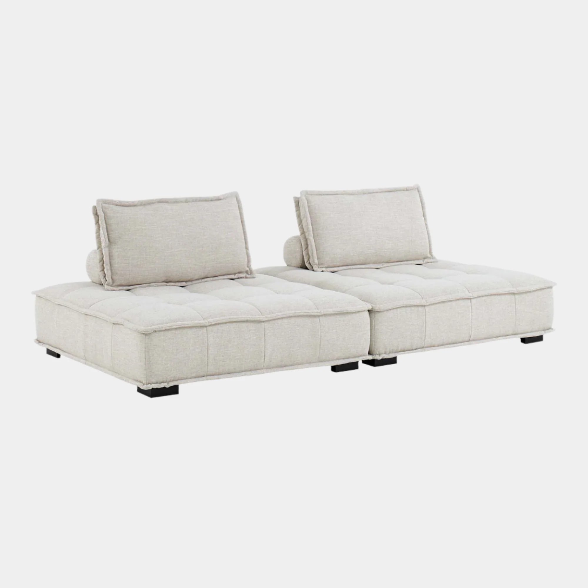 Saunter 2-Piece Tufted Fabric Fabric Loveseat