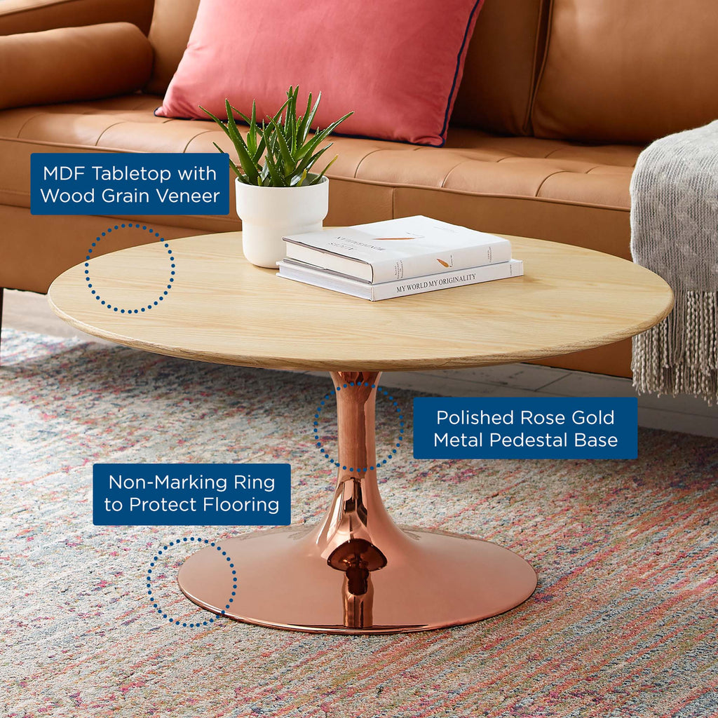 Lippa 36" Round Wood Coffee Table